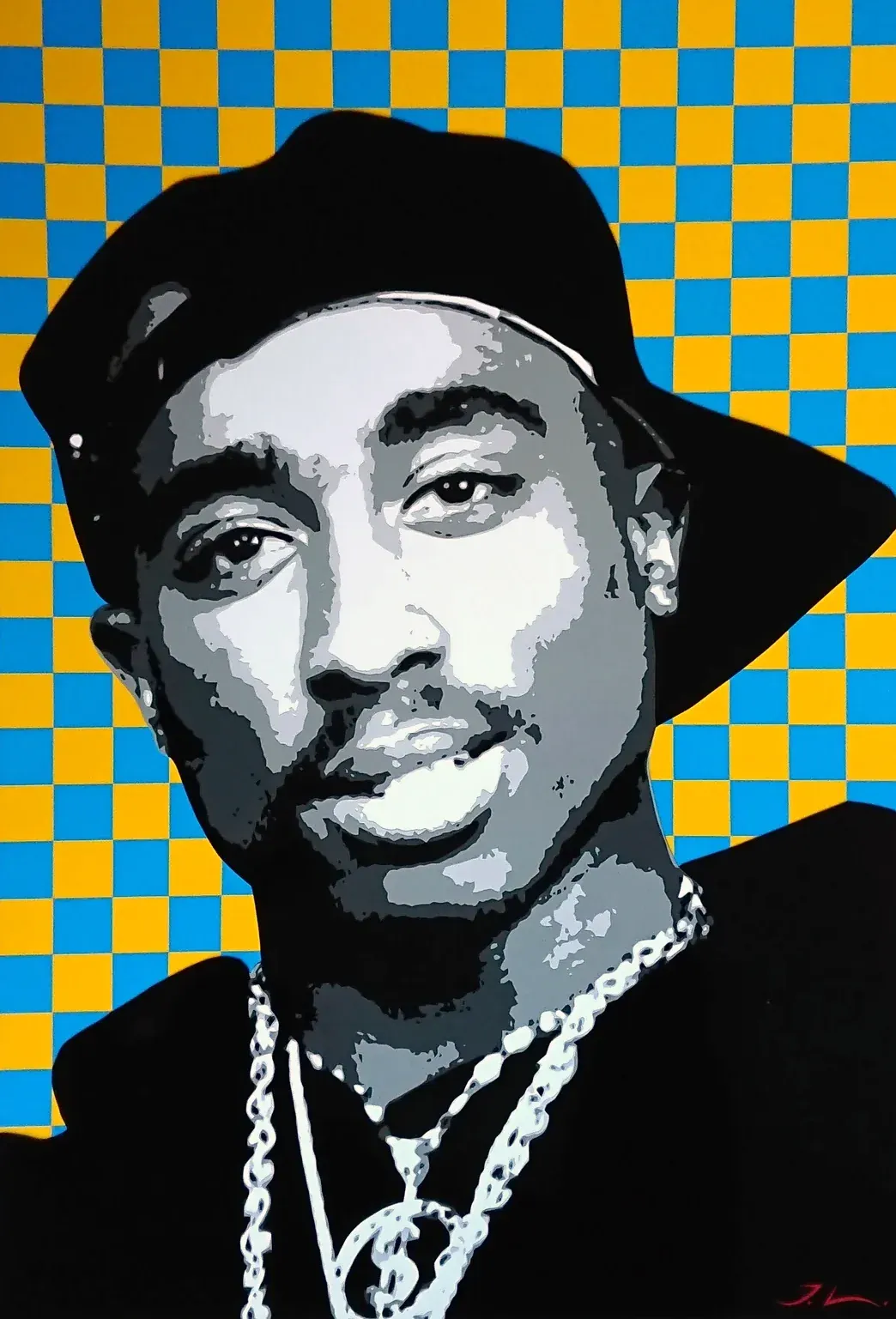 2Pac, Folienkunst von John Layers, 2020