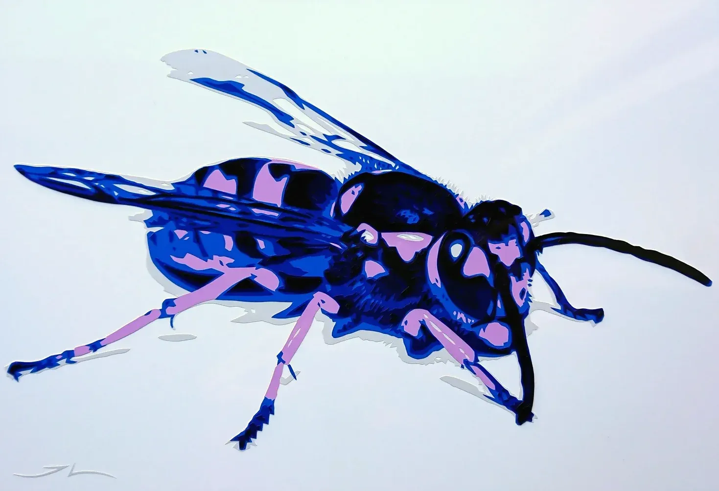 Beautiful Sting 2, Folienkunst von John Layers, 2023