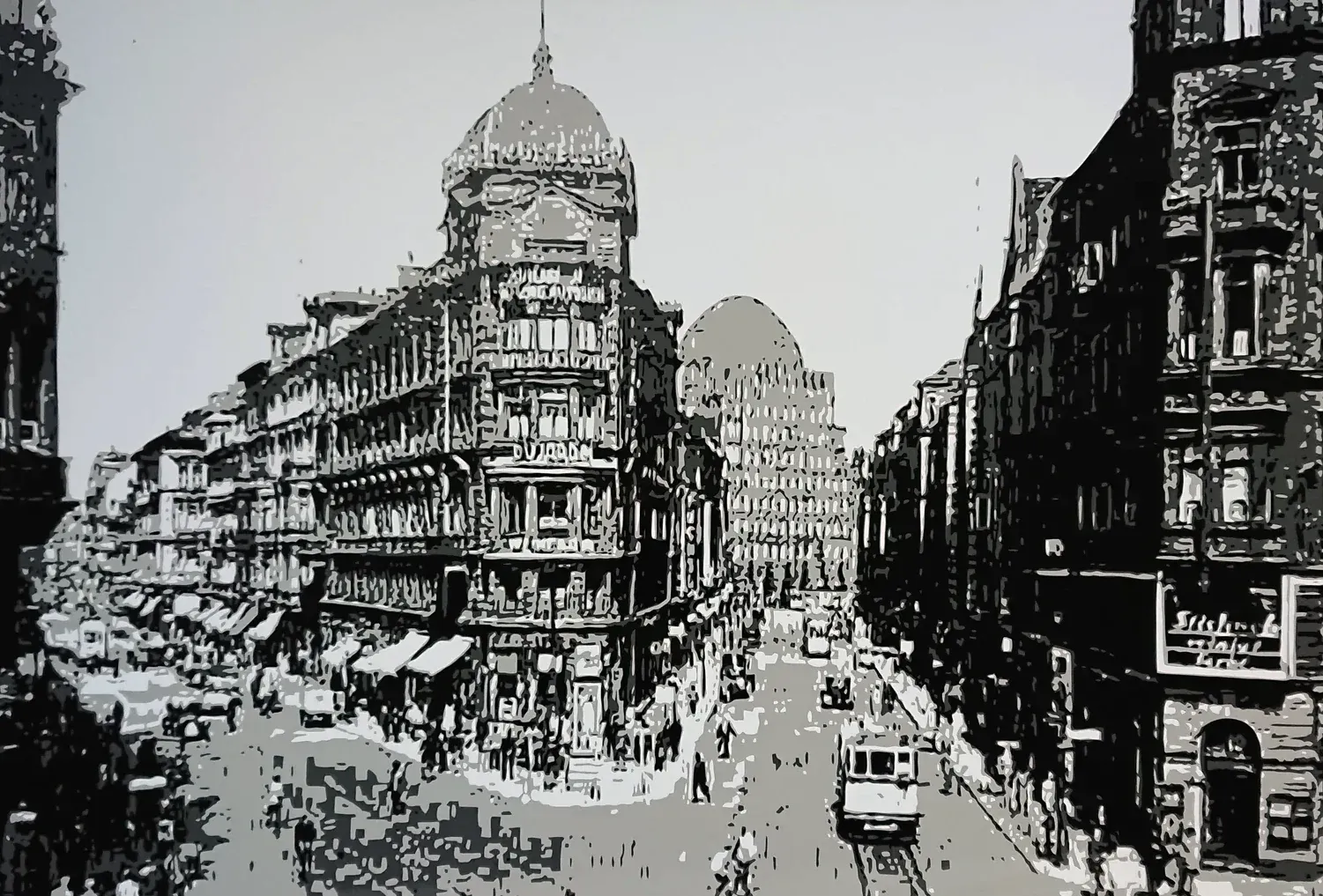 Georgstraße Ecke Nordmannstraße, Folienkunst von John Layers, 2024