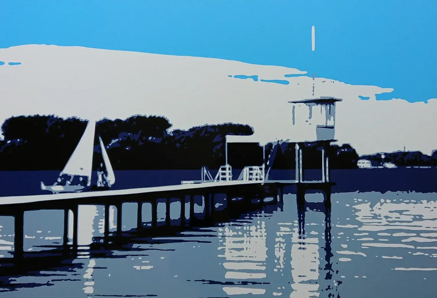 Maschsee, Folienkunst von John Layers, 2025