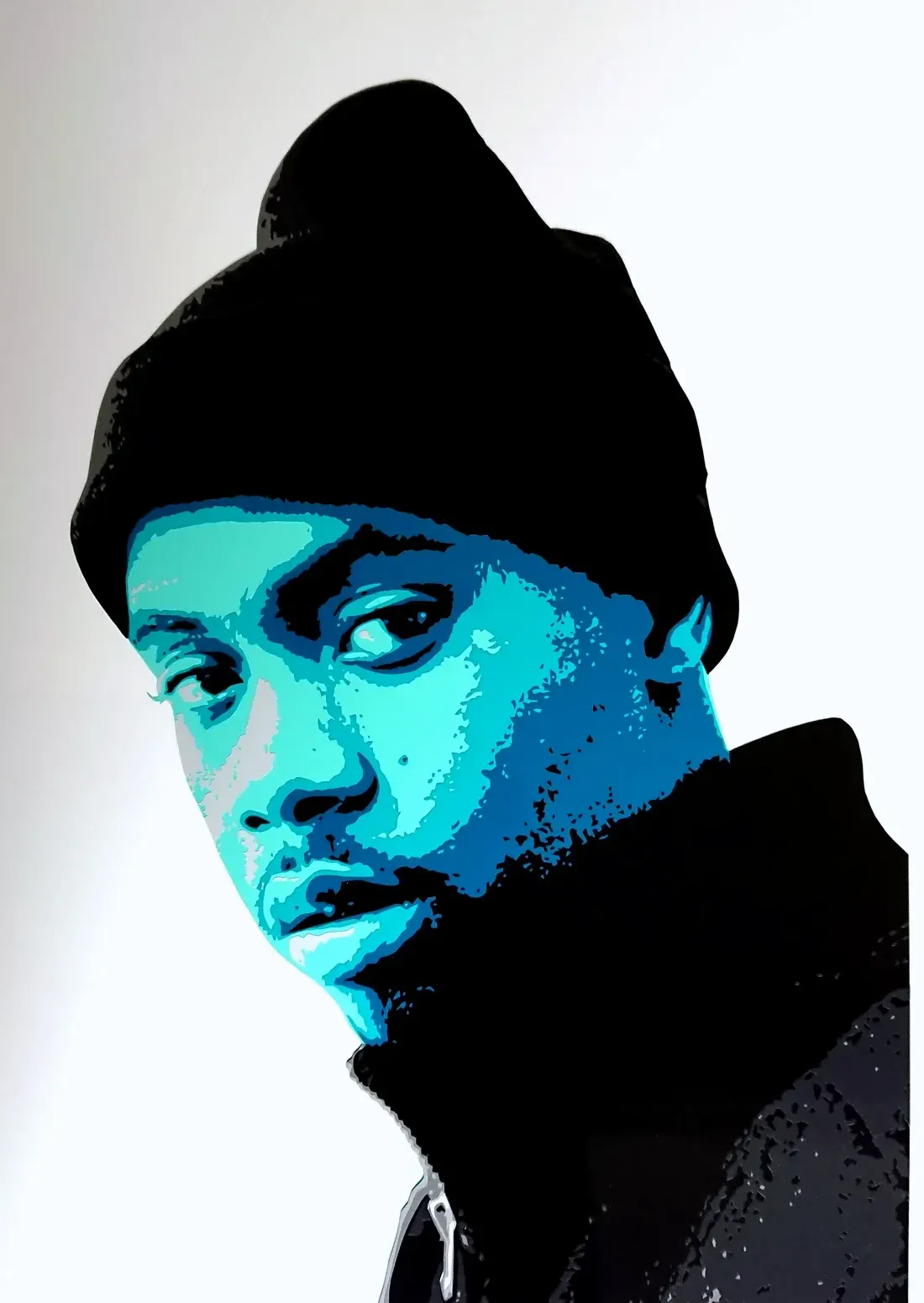 Nas, Folienkunst von John Layers, 2020