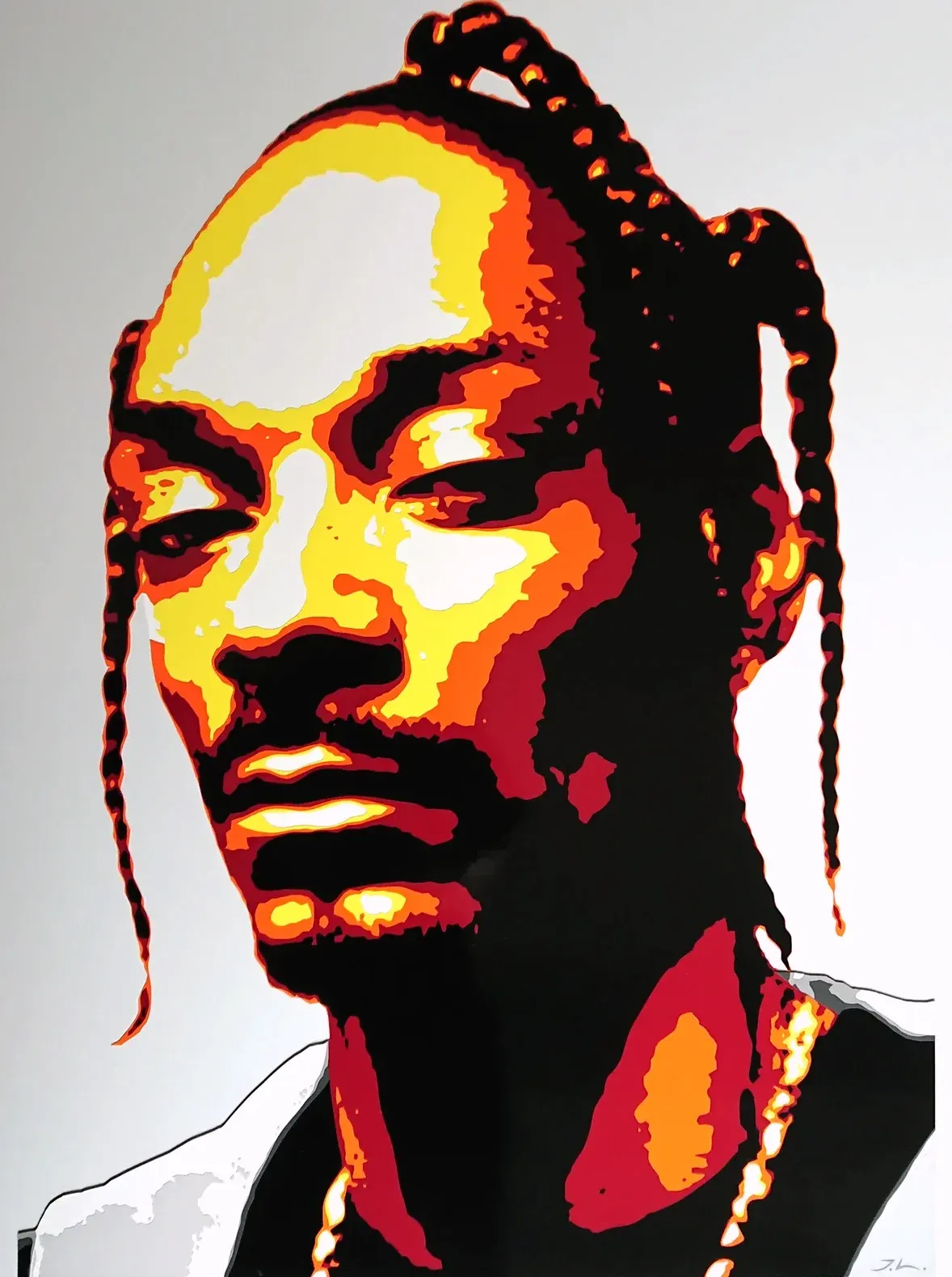 Snoop Dogg, Folienkunst von John Layers, 2020